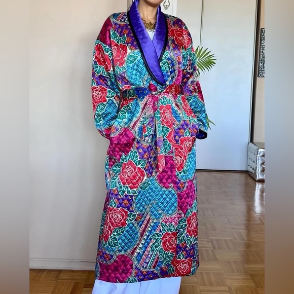 Jackets & Coats | Kathleen Usher For Periphery Quilted Robe Coat | Poshmark